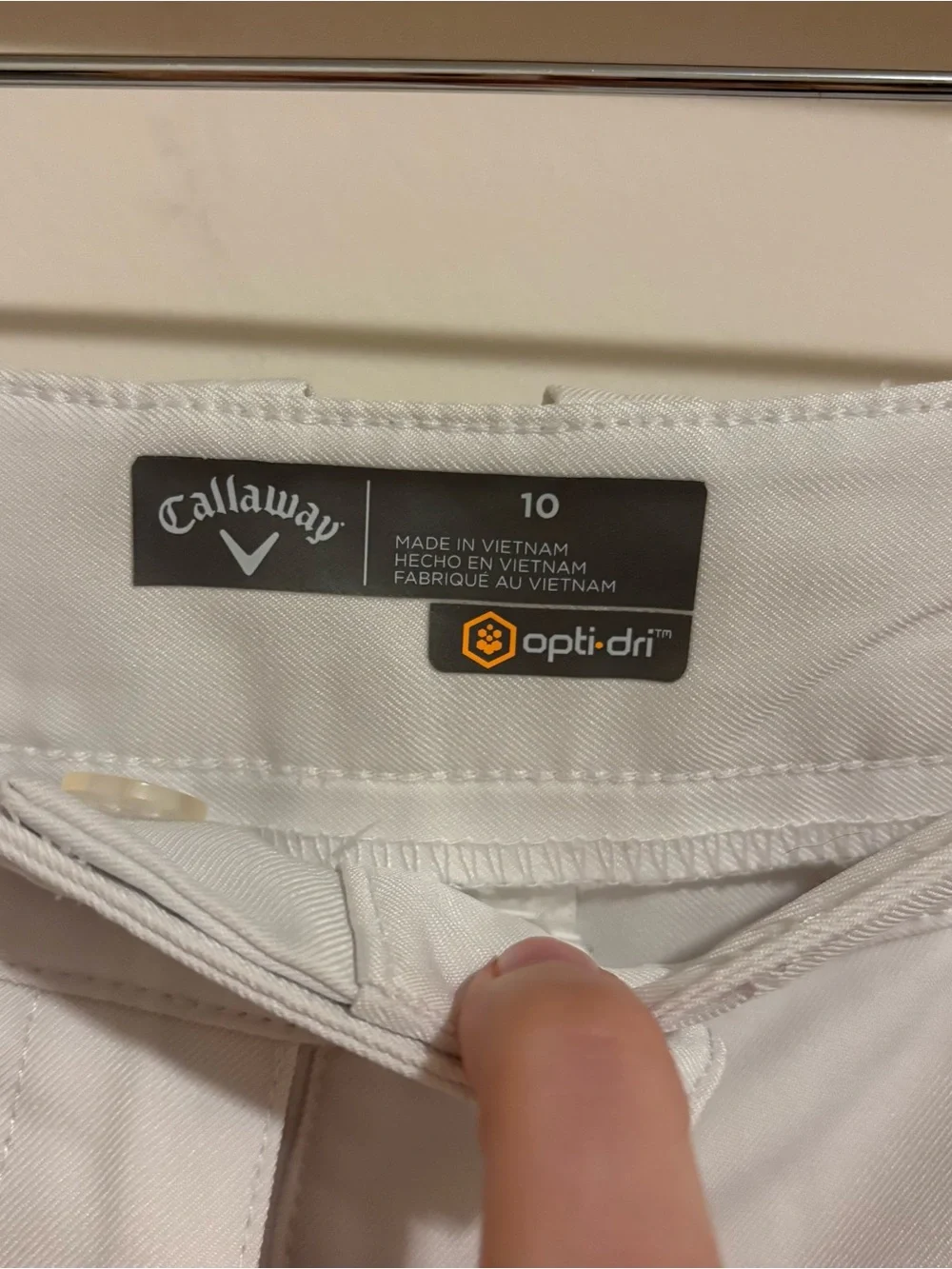 Callaway Women's White Golf Shorts size 10